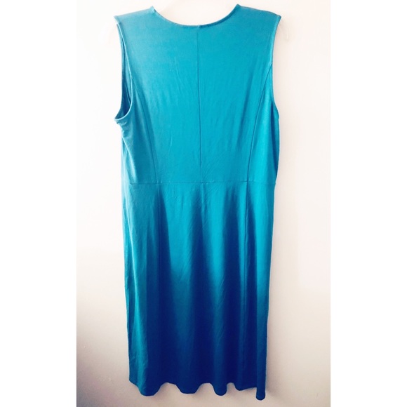 J. Jill Wearever Teal A-line Seam Detail Dress NWOT - Picture 4 of 5